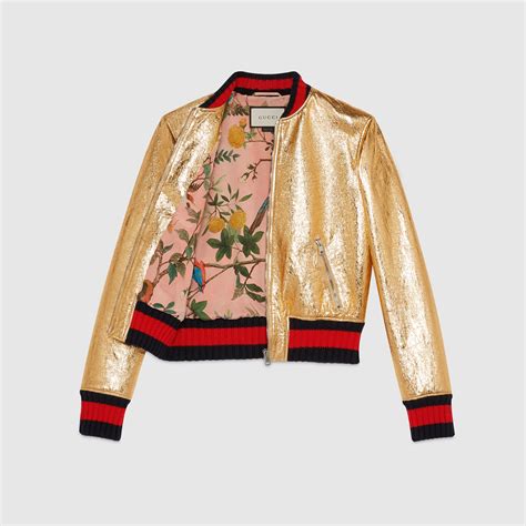 bomber gucci puños amarillos